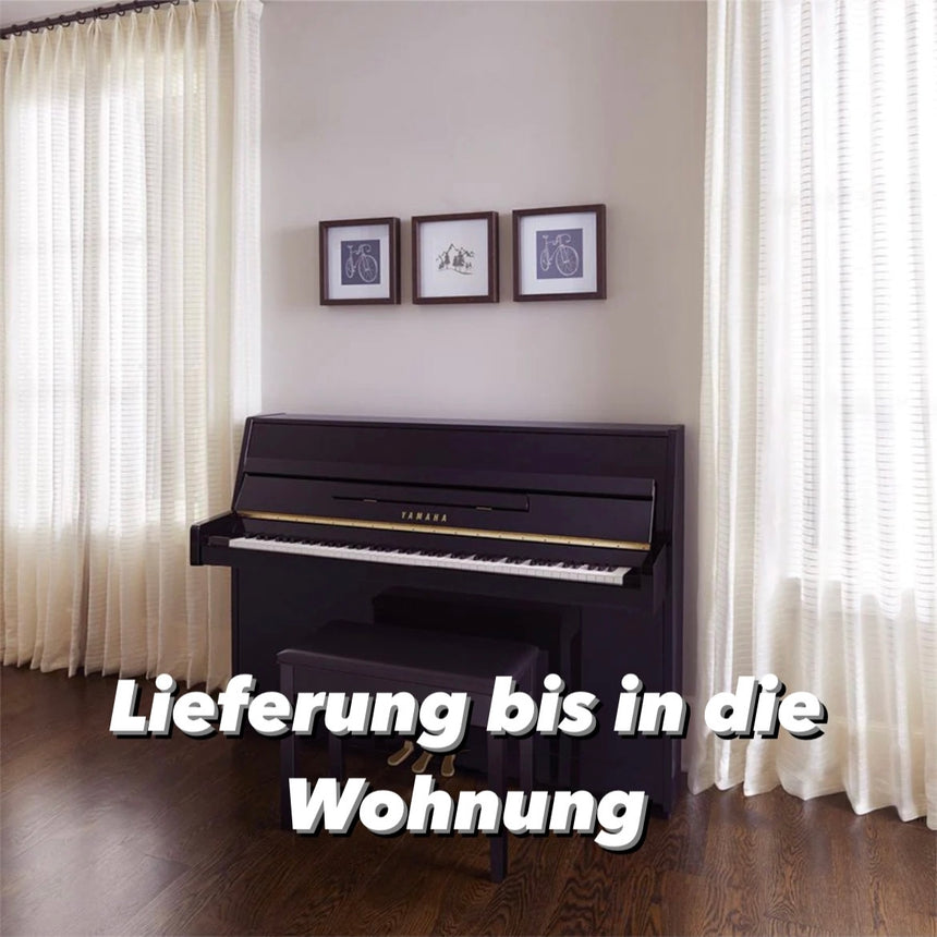 Yamaha B1 Klavier schwarz poliert mit Chrom und SC3 Silent System