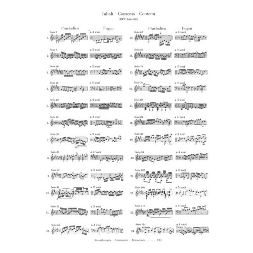 Das Wohltemperierte Klavier - Johann Sebastian Bach