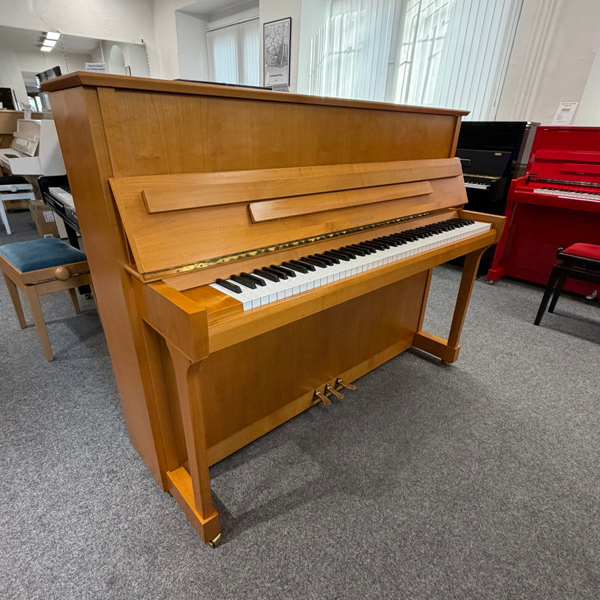 W. HOFFMANN Klavier H 115 Trend kirsche satiniert Occasion Original aus Langlau m. Renner Mechanik Bestzustand (gebraucht) - Musik-Ebert Gmbh