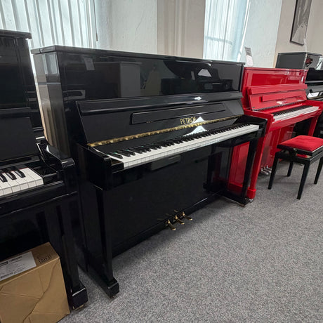 PETROF Klavier 118 schwarz poliert Occasion Bj. 1970 (gebraucht) - Musik-Ebert Gmbh