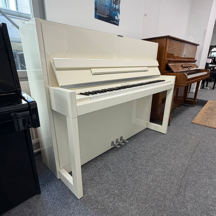 Schimmel Klavier C 116 Modern Cubus weiß poliert Occasion Bj. 2012 Bestzustand, neuwertig (gebraucht)