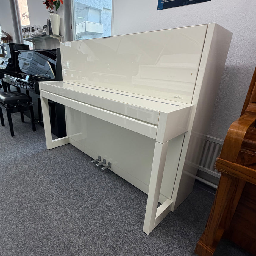 Schimmel Klavier C 116 Modern Cubus weiß poliert Occasion Bj. 2012 Bestzustand, neuwertig (gebraucht)