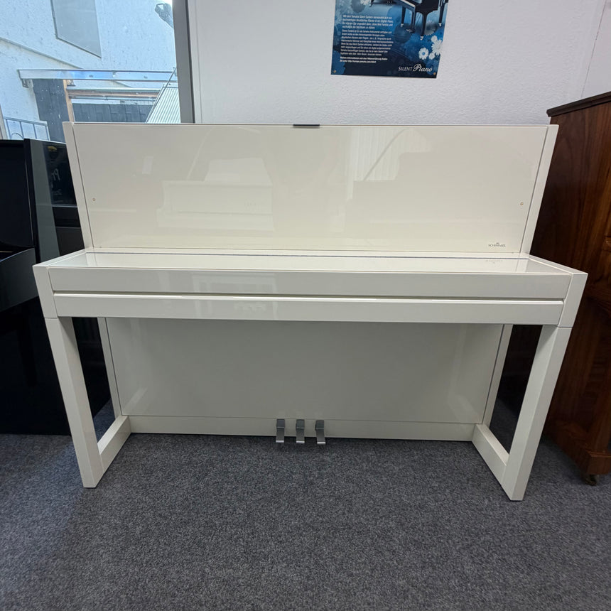 Schimmel Klavier C 116 Modern Cubus weiß poliert Occasion Bj. 2012 Bestzustand, neuwertig (gebraucht)