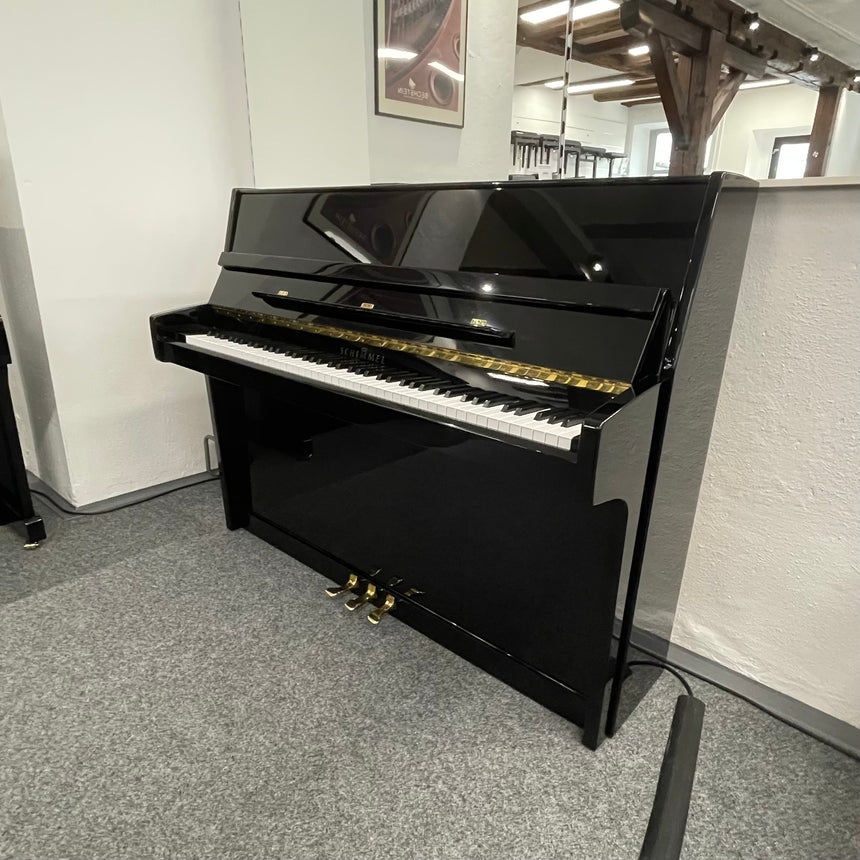 W. Schimmel Klavier Mod. 112/5E schwarz poliert Occasion Bj. 1990, sehr guter Zustand (gebraucht) - Musik-Ebert Gmbh