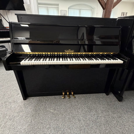 SCHIMMEL Klavier 112/5 schwarz poliert Occasion Bj. 1978 – Renner Mechanik, Made in Germany (gebraucht)