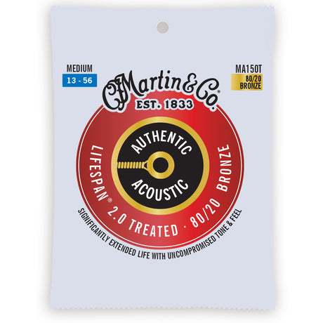 Martin Authentic Acoustic Lifespan 2.0 80/20 Bronze Medium 13-56 (MA150T) Verpackung