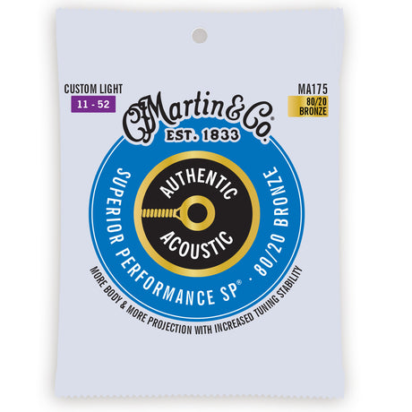Martin Authentic Acoustic SP 80/20 Bronze Custom Light 11-52 (MA175) Verpackung