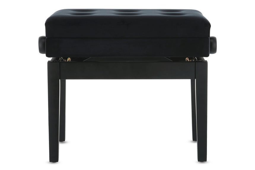 GEWA 130.500 piano bench, matt black – front view