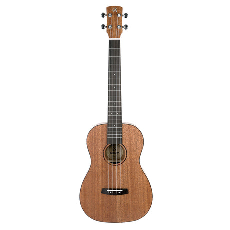 Cascha HH2243 Bariton-Ukulele, Mahagoni natur – Vorderansicht