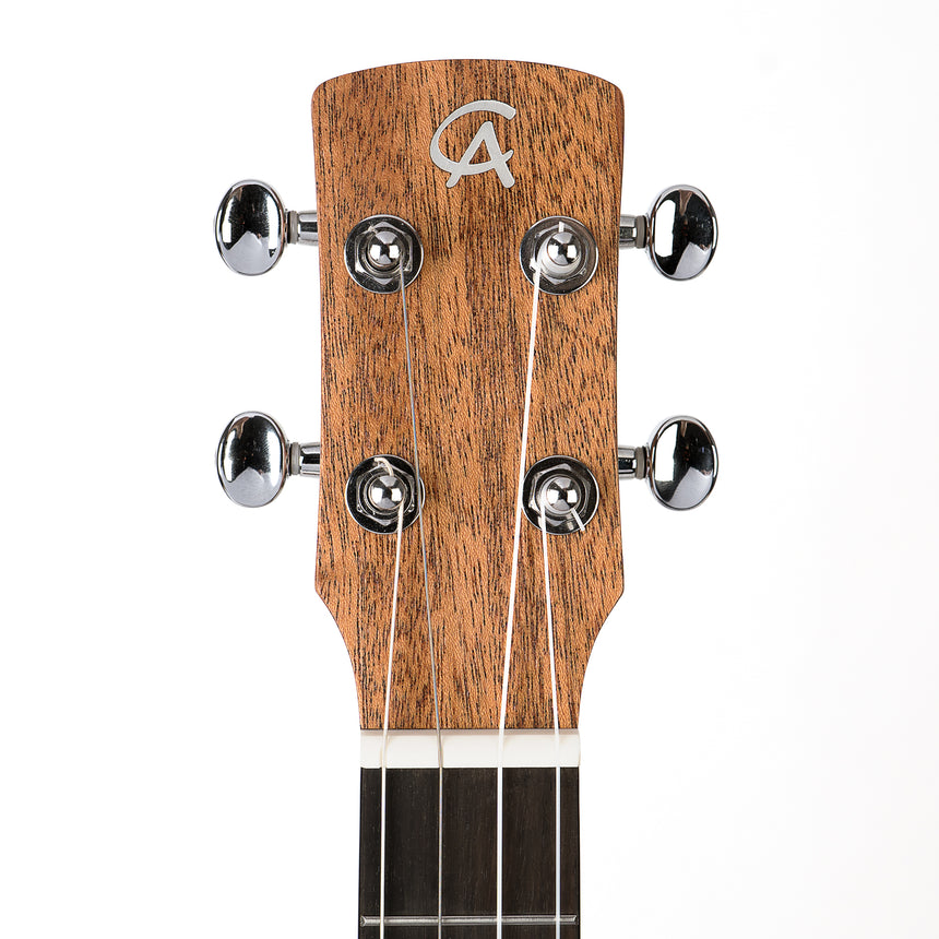 Cascha HH2243 baritone ukulele, natural mahogany – headstock detail