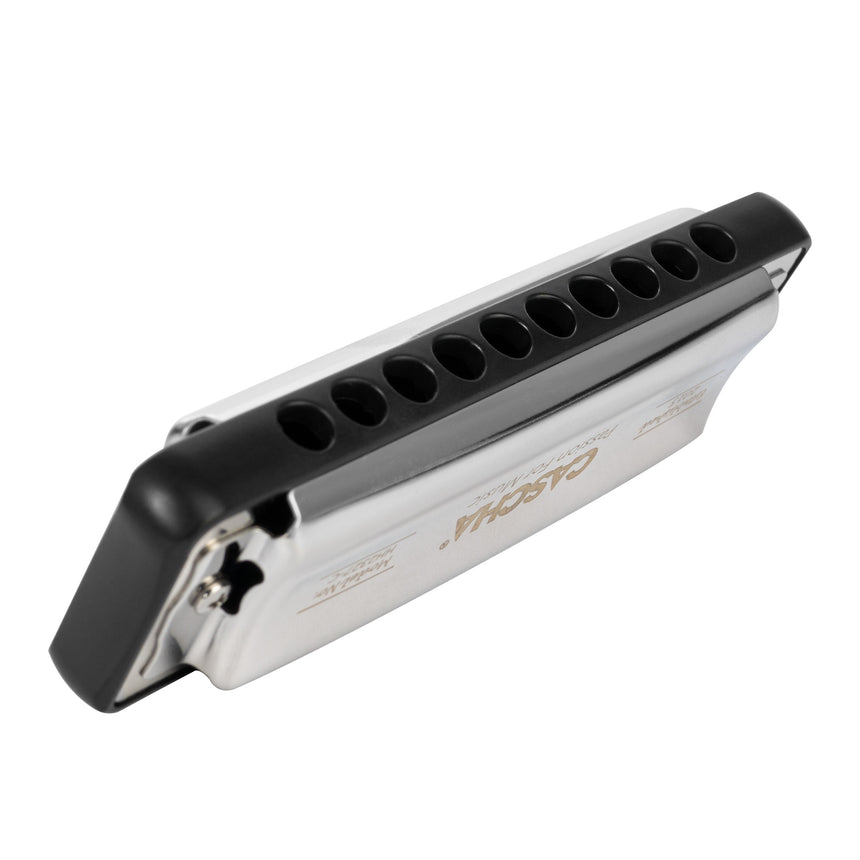 Cascha Ocean Rock Blues Mundharmonika Black – diatonisch nach Richter, 10 Loch mit Phosphor-Bronze-Stimmzungen