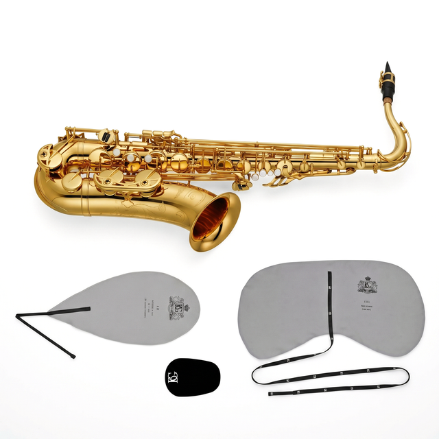 Yamaha YTS-480 Tenorsaxophon-Bundle mit Pflegeset & Bissplatten Set-Bild