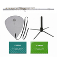 Yamaha YFL-472 Querflöten-Bundle Ringklappen mit Ständer & Pflegeset Set-Bild
