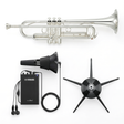 Yamaha YTR-4335 GSII Versilbert Trompeten-Bundle – Set-Bild