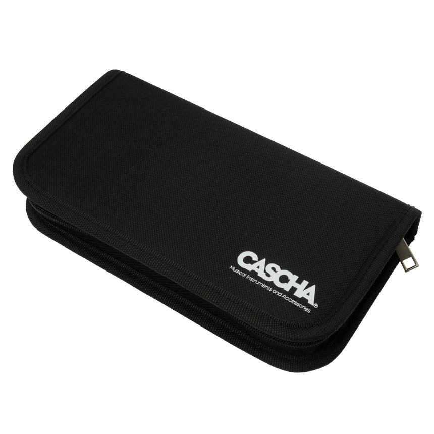 Cascha Ocean Rock Blues Mundharmonika Black 7er Set C-D-E-F-G-A-Bb mit Tasche – diatonisch nach Richter, 10 Loch mit Phosphor-Bronze-Stimmzungen (Kopie)