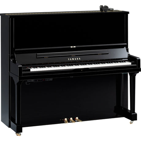 Yamaha SE132 SH3 Klavier in Schwarz poliert mit Silent-Bedieneinheit und Kopfhörern