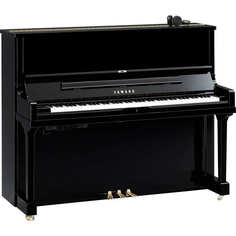 Yamaha SE122 SH3 Klavier in Schwarz poliert mit Silent-Bedieneinheit und Kopfhörern