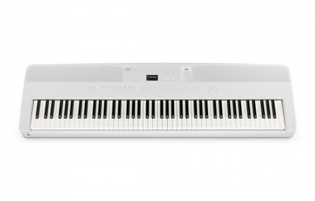 Kawai ES520 stage piano in white – three-quarter view