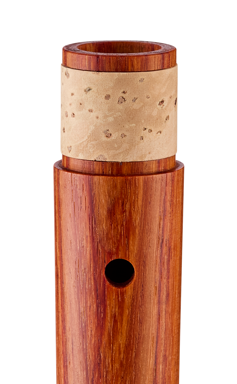 Moeck Rottenburgh 4208 soprano recorder in rosewood – joint and cork detail