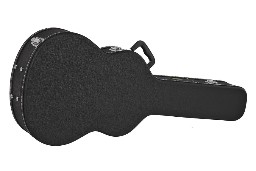 GEWA Konzertgitarrenkoffer Flat Top Economy 523.100, schwarz – geschlossen, Vorderseite
