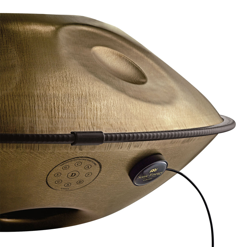 MEINL Sonic Energy SEPU pickup in black – application view on the underside of a handpan