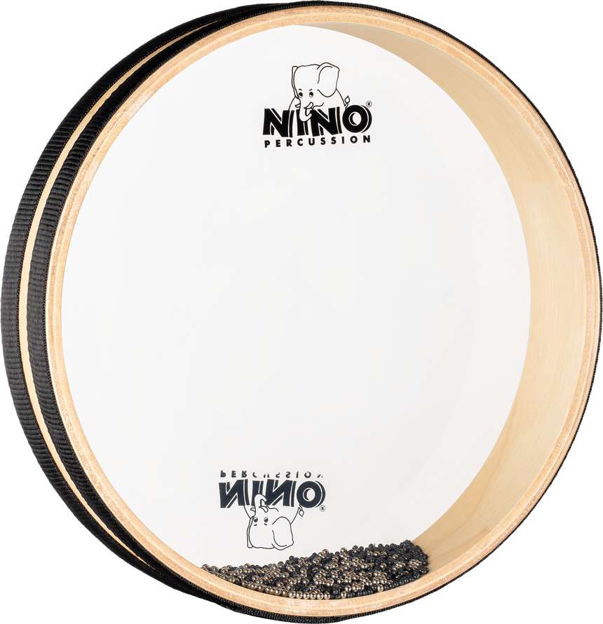 NINO Percussion NINO34 Sea Drum, 10 Zoll, Naturholz – Frontalansicht