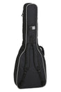 Black GEWA Economy 12 212200 acoustic guitar gig bag – rear view with backpack straps