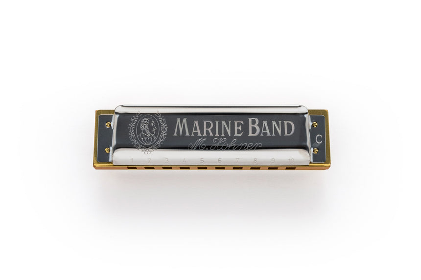 Harmonica HOHNER Marine Band 1896 Classic en do majeur, vue de face
