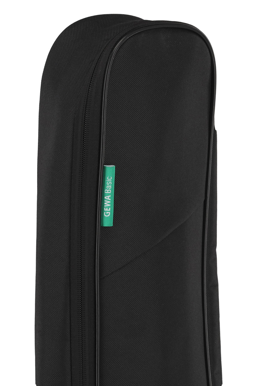 Housse GEWA Basic 5 pour guitare classique 4/4, noire – détail de la partie supérieure