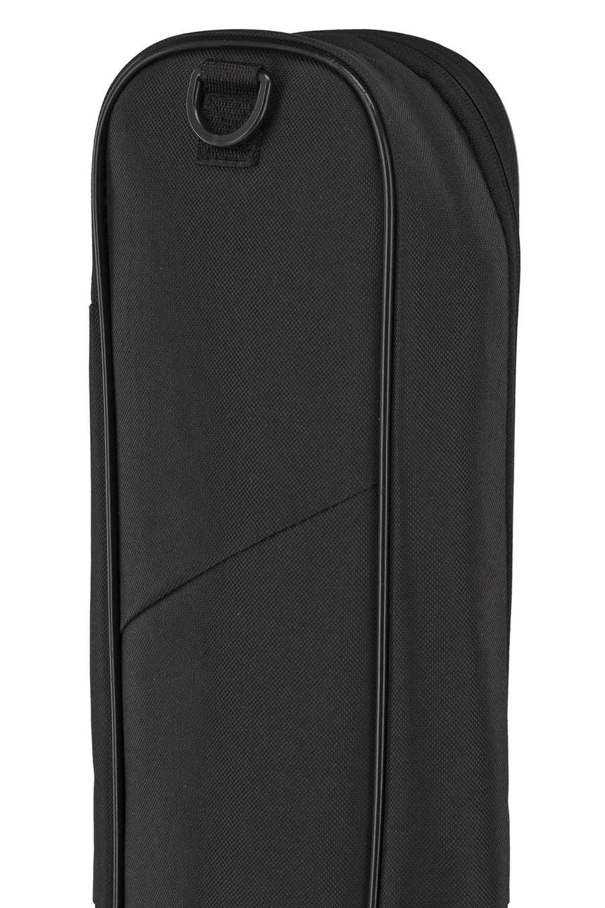 Housse GEWA Basic 5 pour guitare classique 4/4, noire – détail de la boucle et des fixations de sangle