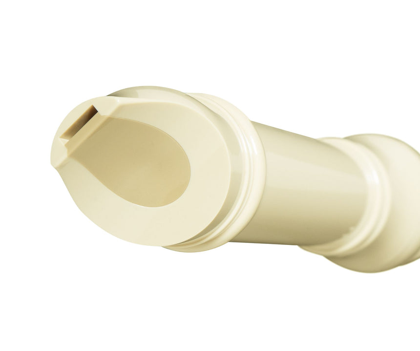 Yamaha YRA-28BIII Altblockflöte in Weiß – Detail des Labiums