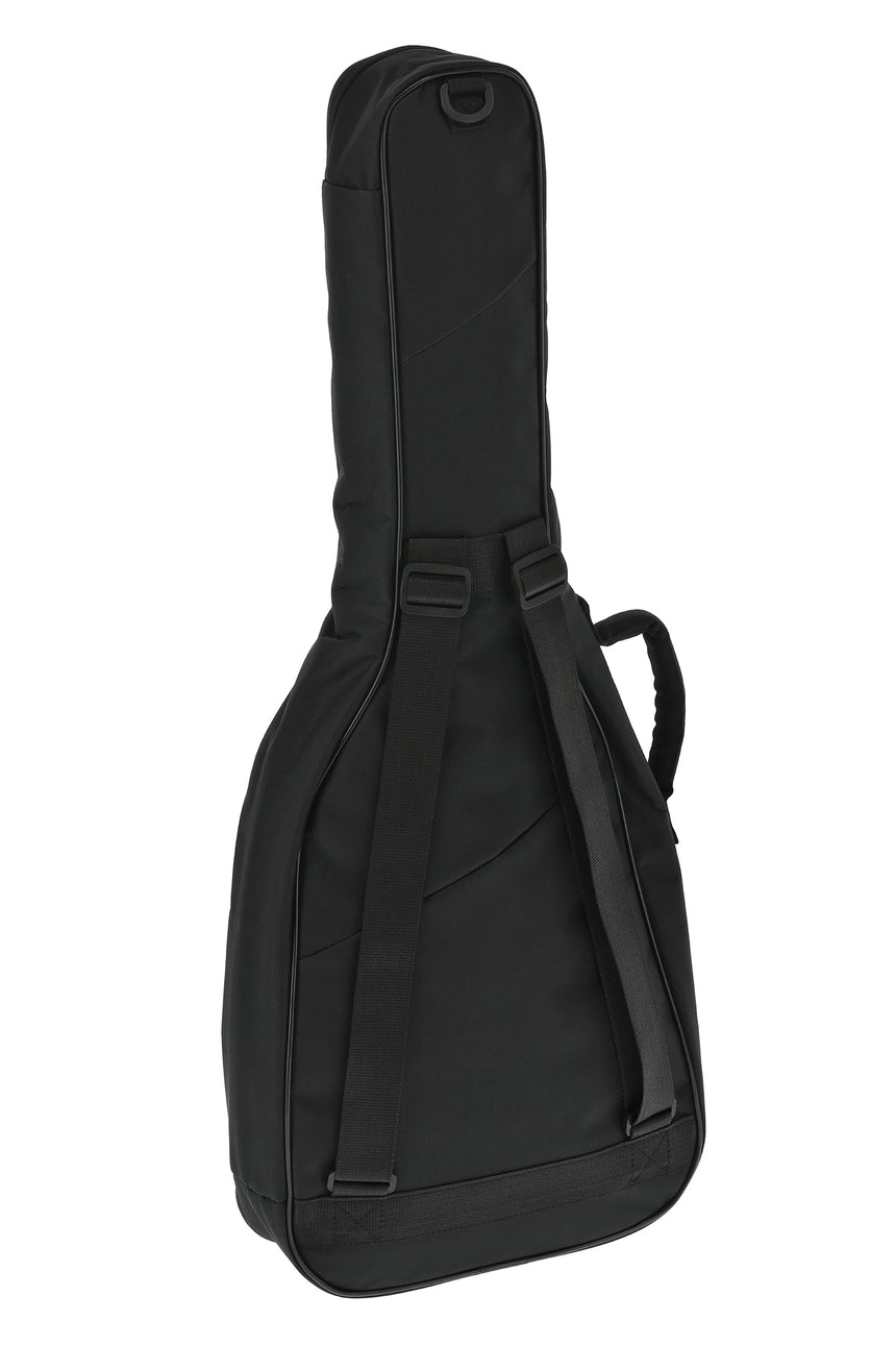 Housse GEWA Basic 5 noire pour guitare classique 1/2 – vue arrière de trois-quarts, côté droit.