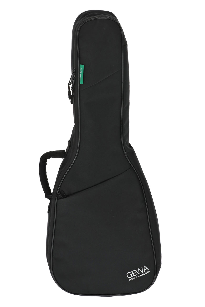 Housse GEWA Basic 5 noire pour guitare classique 1/4–1/8 – vue de face.