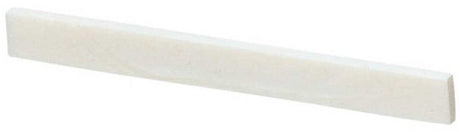 GEWA 547064 bone saddle blank for acoustic guitar, angled view.