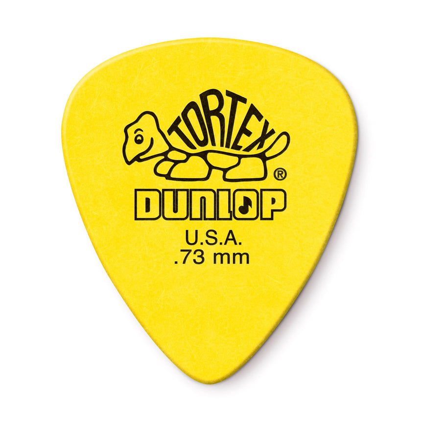 Médiator Dunlop Tortex Standard 0.73 mm, vue de face