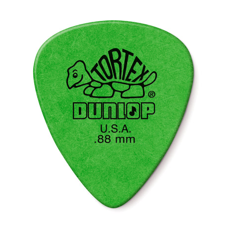 Médiator Dunlop Tortex Standard 0.88 mm, vue de face