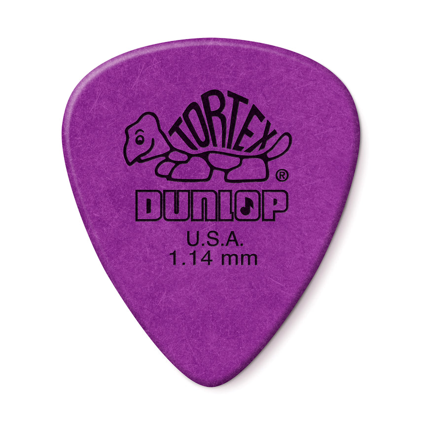 Médiator Dunlop Tortex Standard 1.14 mm, vue de face