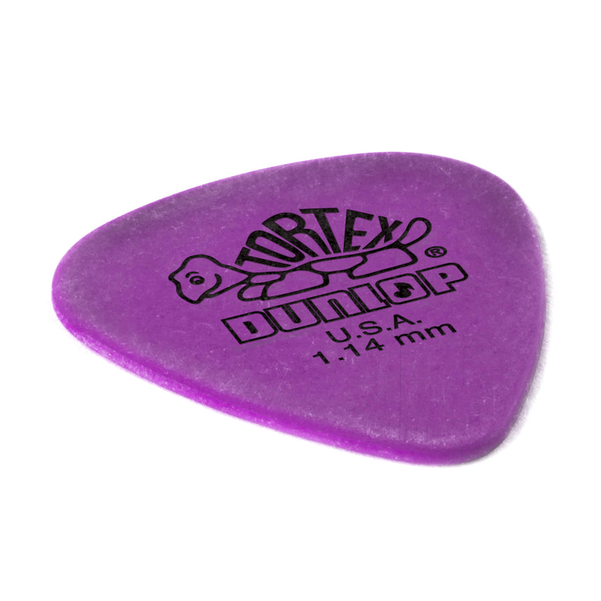 Médiator Dunlop Tortex Standard 1.14 mm, vue oblique
