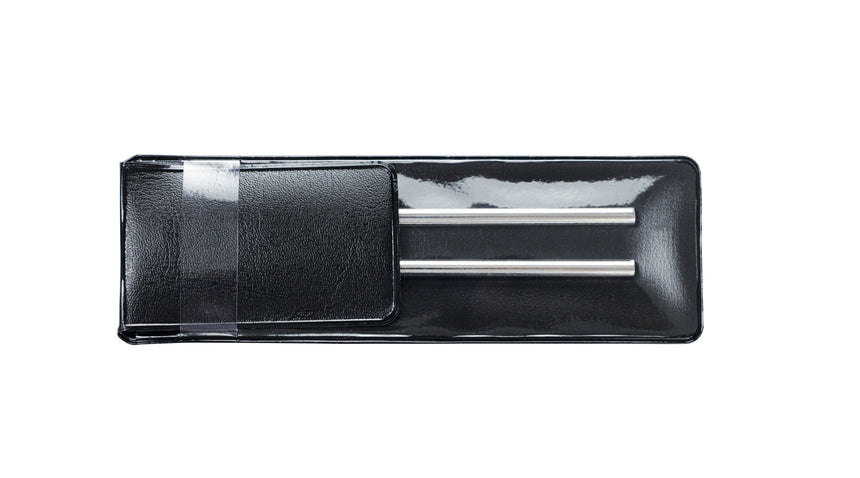 K&M 168/1 nickel-plated tuning fork in its black case