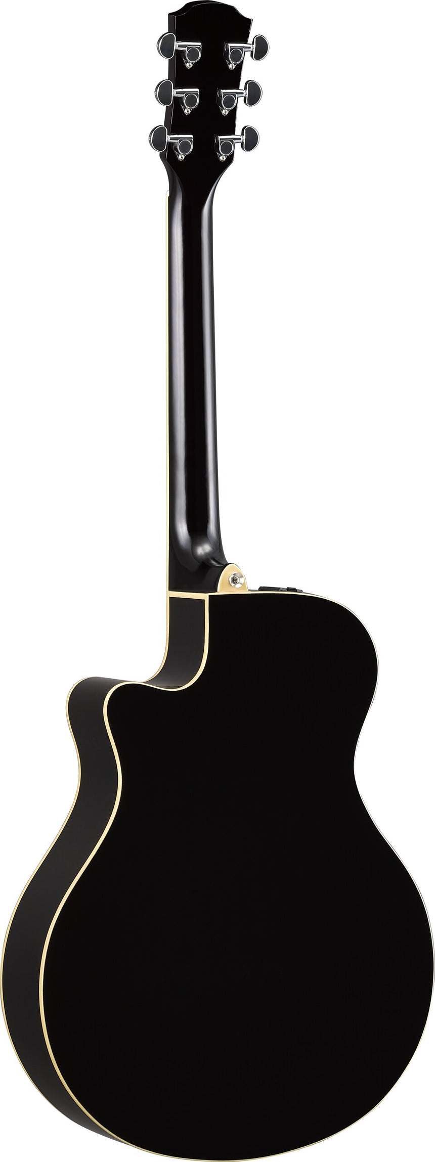 Yamaha APX600, schwarz – Rückansicht