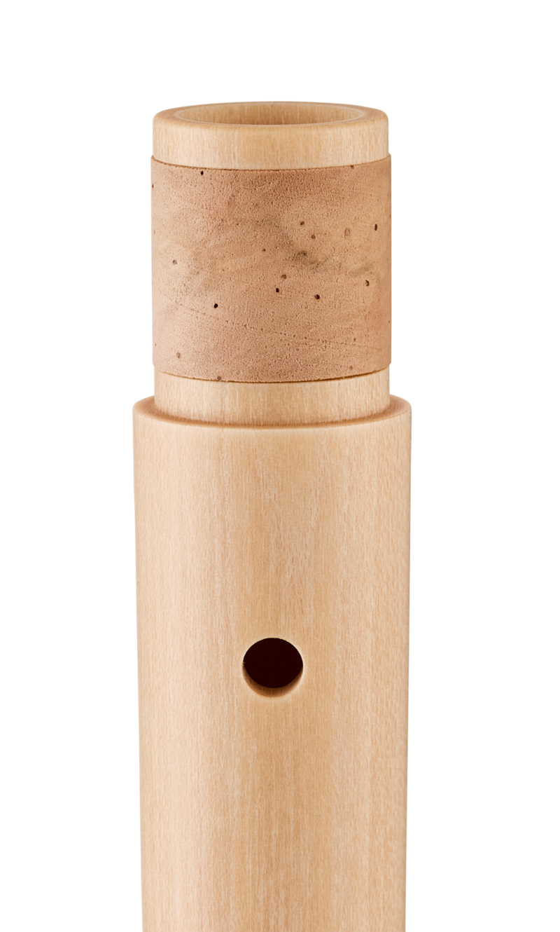 Moeck 2300 Flauto Rondo Alt, Ahorn natur – Detail der Korkverbindung