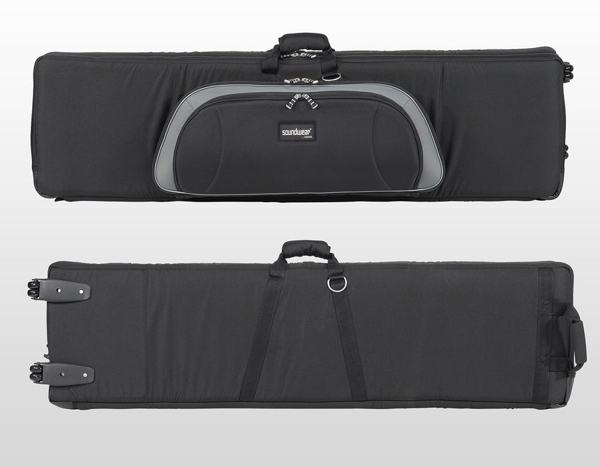 Soundwear 29138R, schwarz – Vorder- und Rückseite der geschlossenen Rollentasche