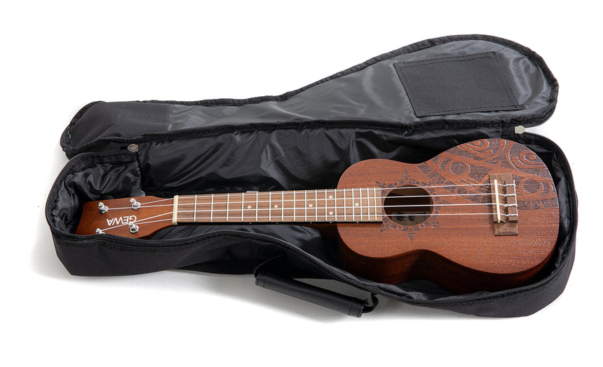 GEWA Manoa soprano ukulele Inca, natural sapele – instrument in the included gig bag