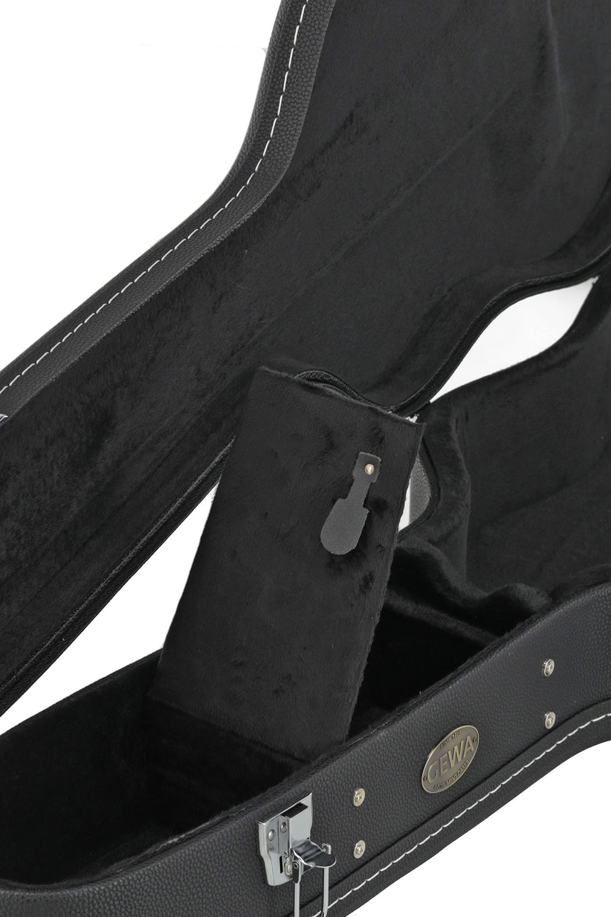 Étui GEWA Flat Top Economy pour guitare APX 523.112, noir – gros plan de la poignée