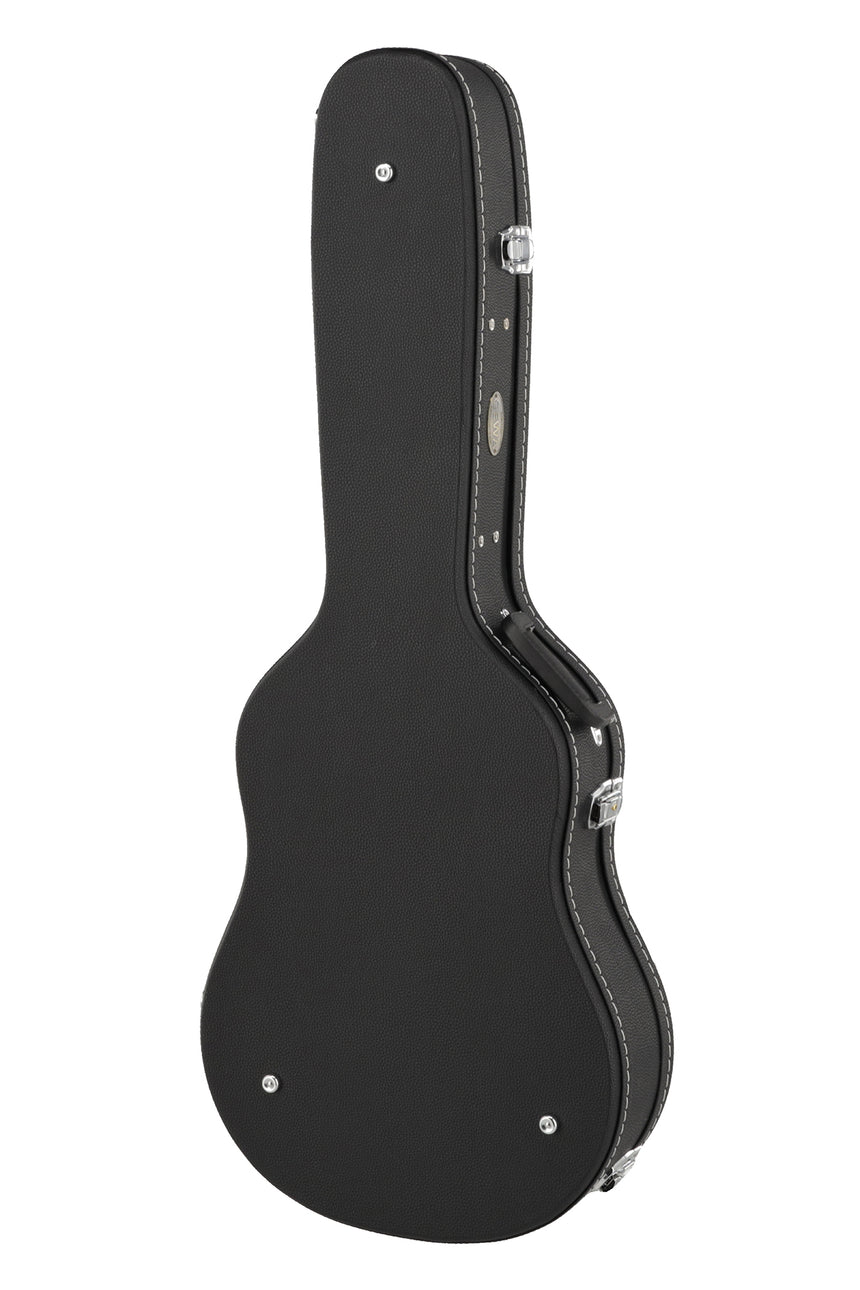 Étui GEWA Flat Top Economy pour guitare APX 523.112, noir – étui fermé, vue verticale du côté opposé