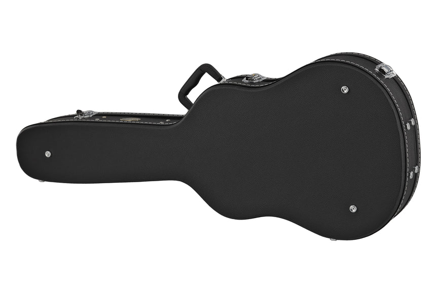Étui GEWA Flat Top Economy pour guitare APX 523.112, noir – vue de trois quarts du dessous