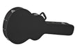 GEWA Flat Top Economy jumbo guitar case 523.114, black – front three-quarter view