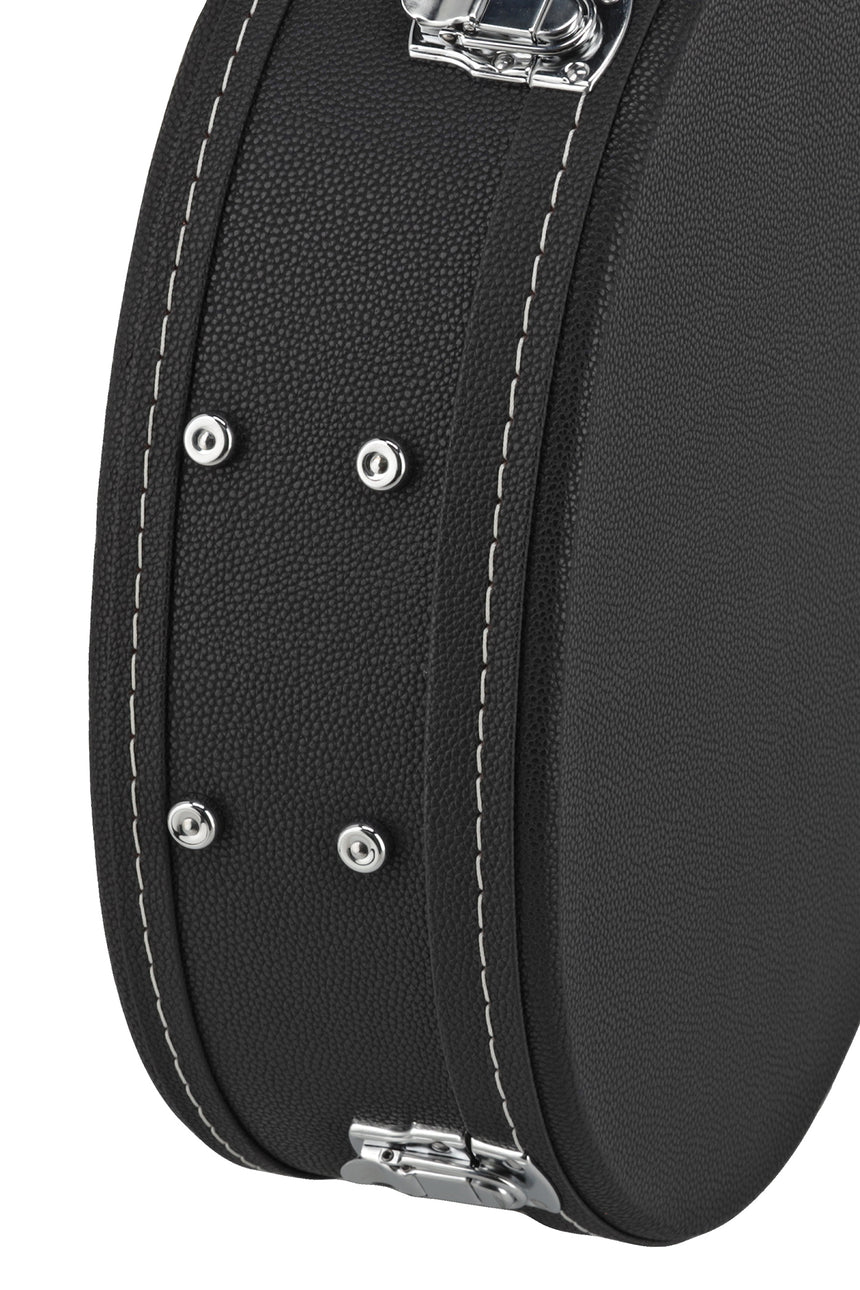 GEWA Flat Top Economy jumbo guitar case 523.114, black – outer edge and hardware detail