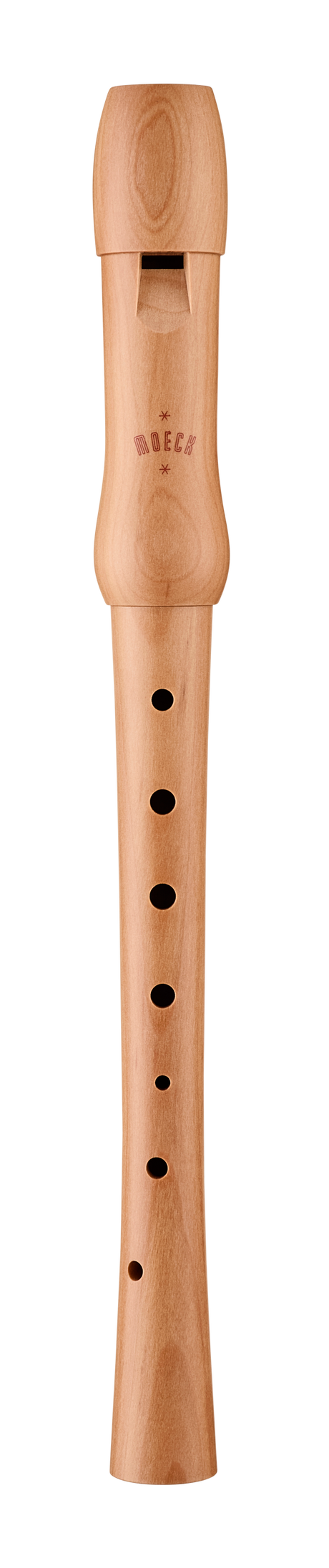 Moeck 1252 Schul-Sopranblockflöte, Birnbaum natur – Gesamtansicht von vorne