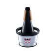 Denis Wick 5531 trumpet cup mute, aluminium and black cup – front view